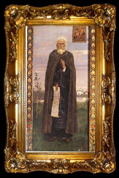 framed  Viktor Vasnetsov Sergius of Radonezh 1882, ta009-2